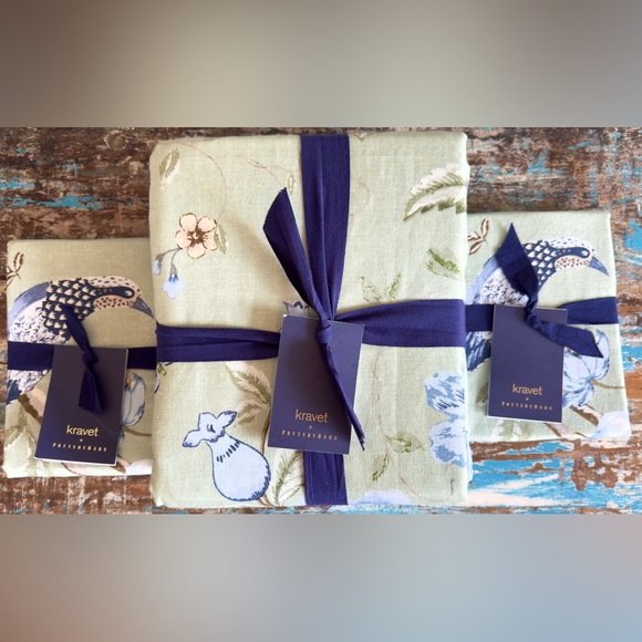 Kravet Other - Pottery Barn Kravet Meadowlark Reversible Duvet Cover & Shams, NWT, Retail $379